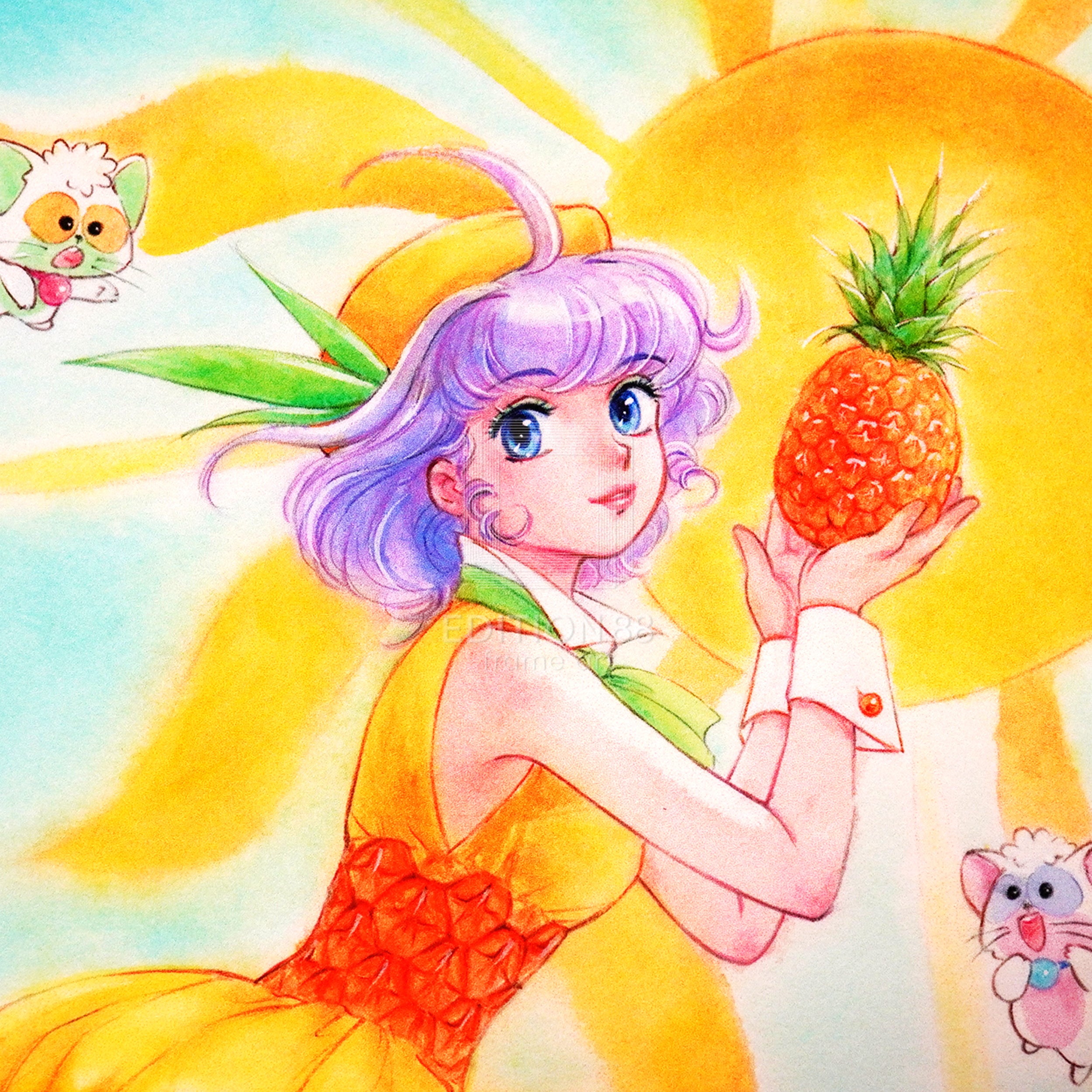 魔法天使奶油麻美,88Graph 迷你「菠蘿公主」/ Akemi Takada