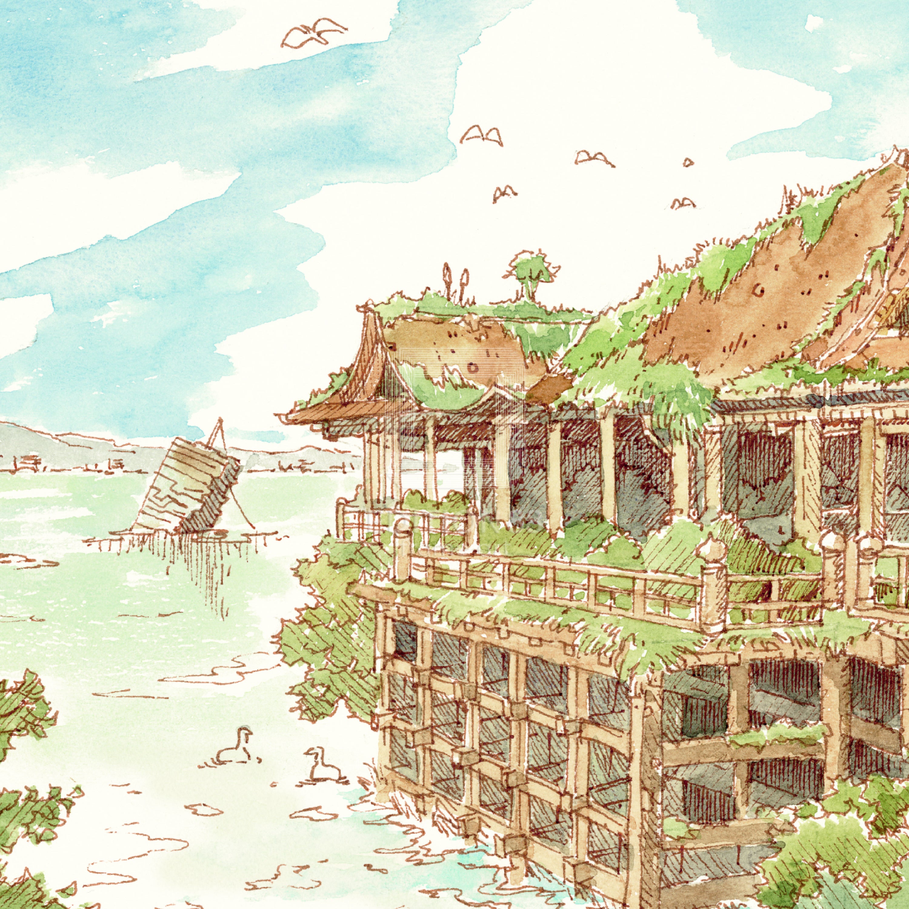 Tokyo Genso / 88Graph Mini 'Kiyomizu-dera Genso (watercolor)'