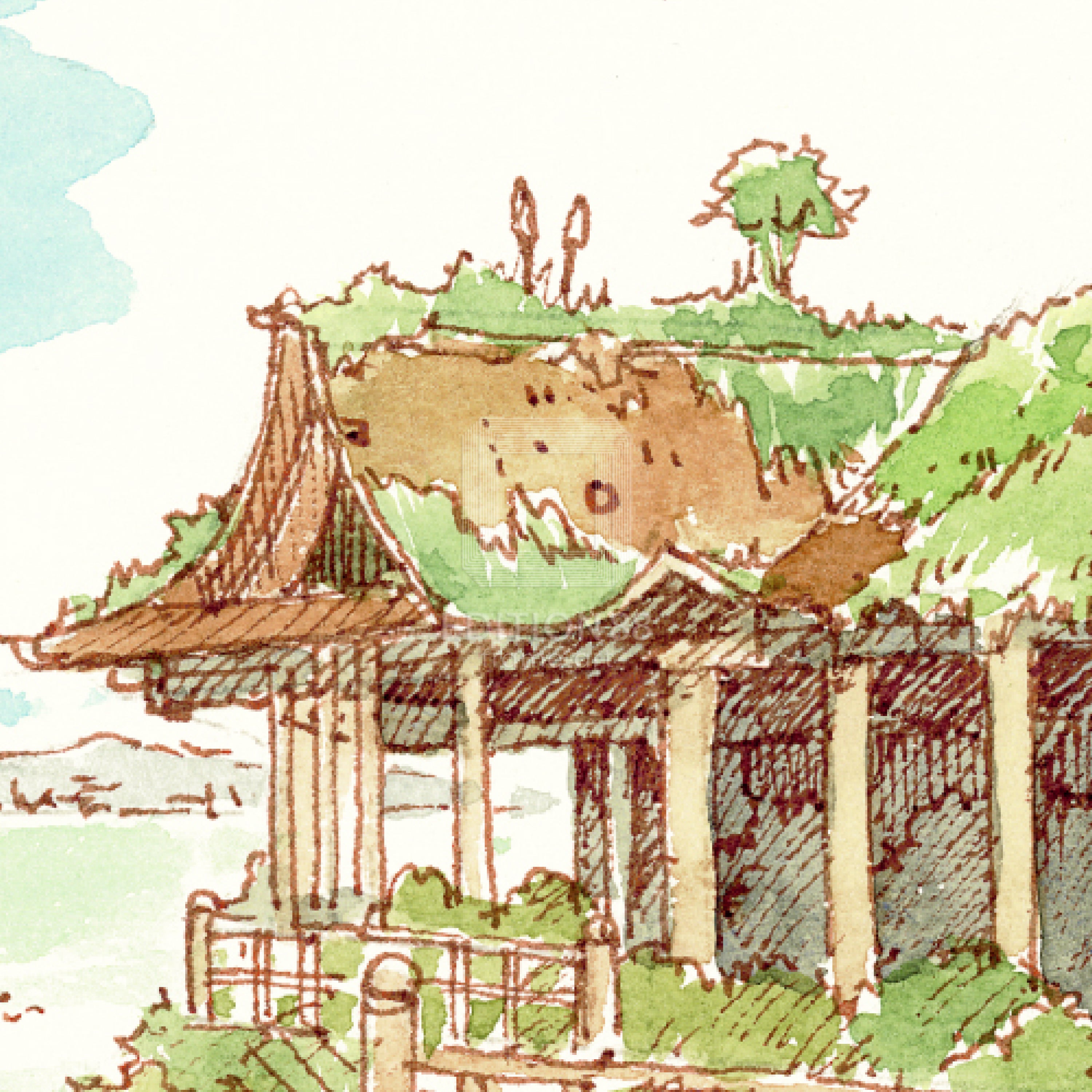 Tokyo Genso / 88Graph Mini 'Kiyomizu-dera Genso (watercolor)'
