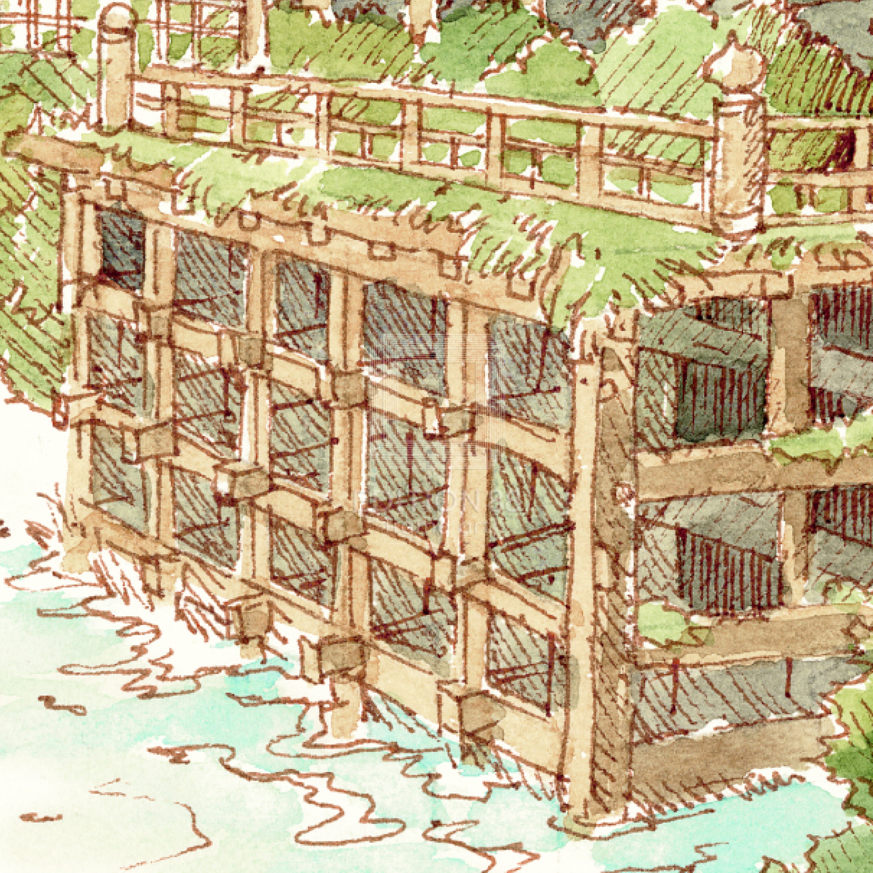 Tokyo Genso / 88Graph Mini 'Kiyomizu-dera Genso (watercolor)'