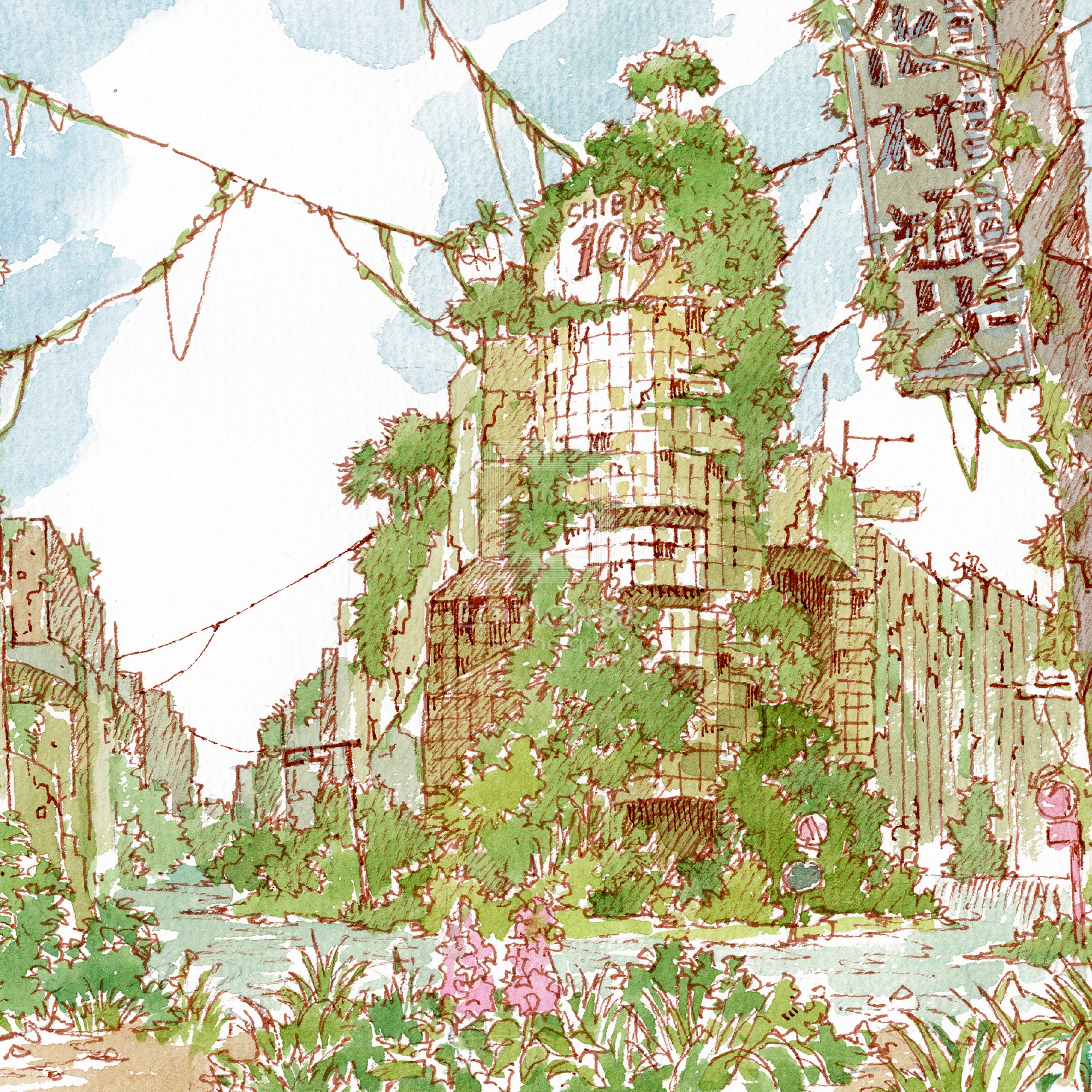 東京幻想 / 88Graph mini '澀谷 109 幻想(水彩)'