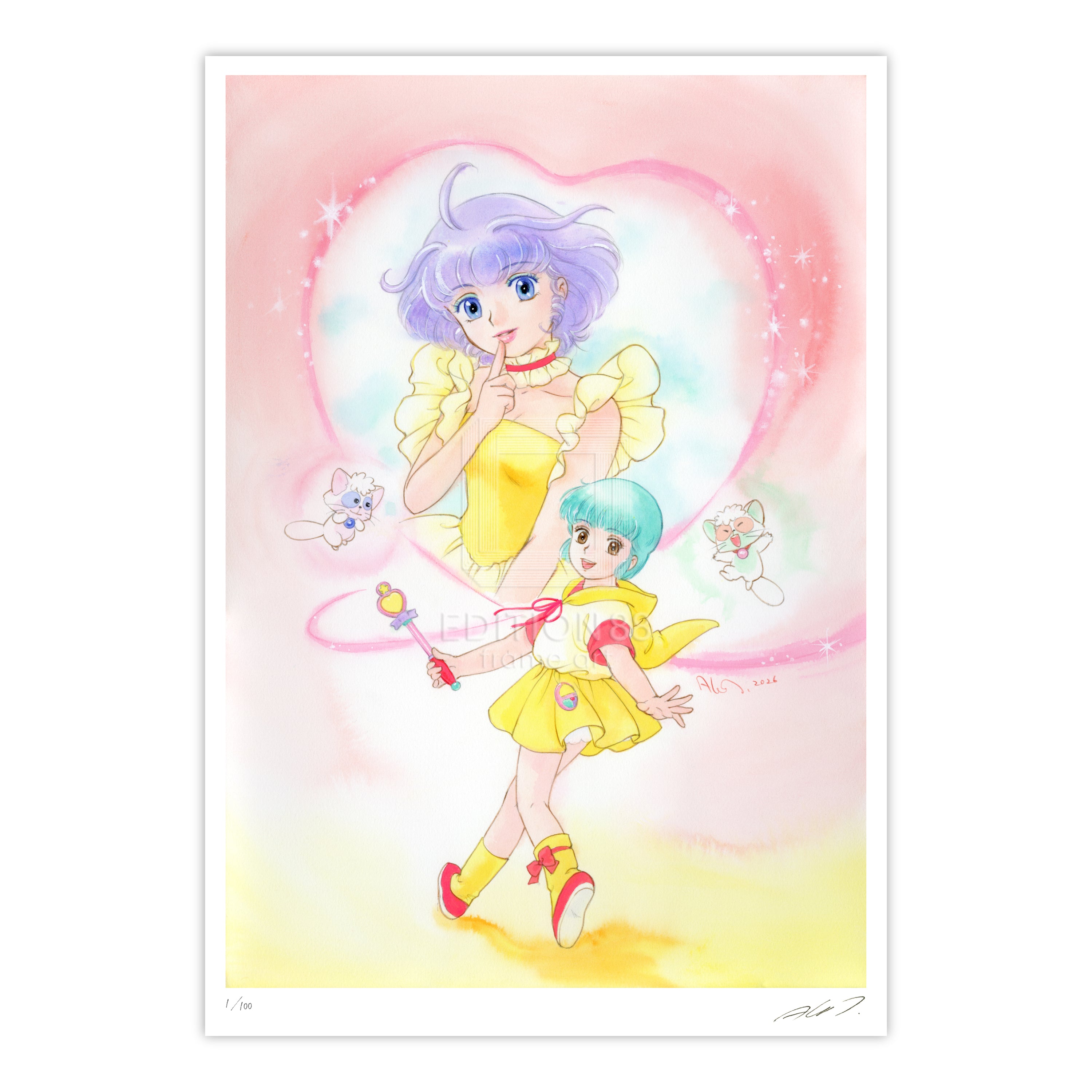 This artwork was created as main visual of 'Happy Valentine! 2026'.