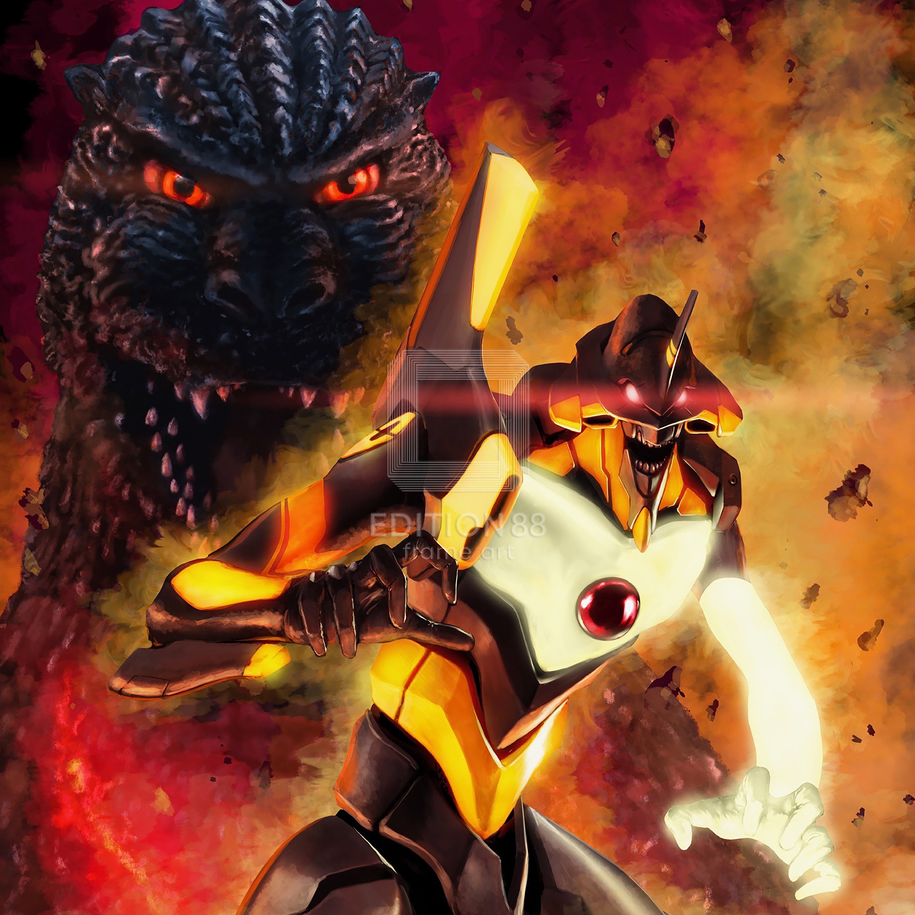 Godzilla vs. Evangelion, 88Graph / Hidetaka Tenjin