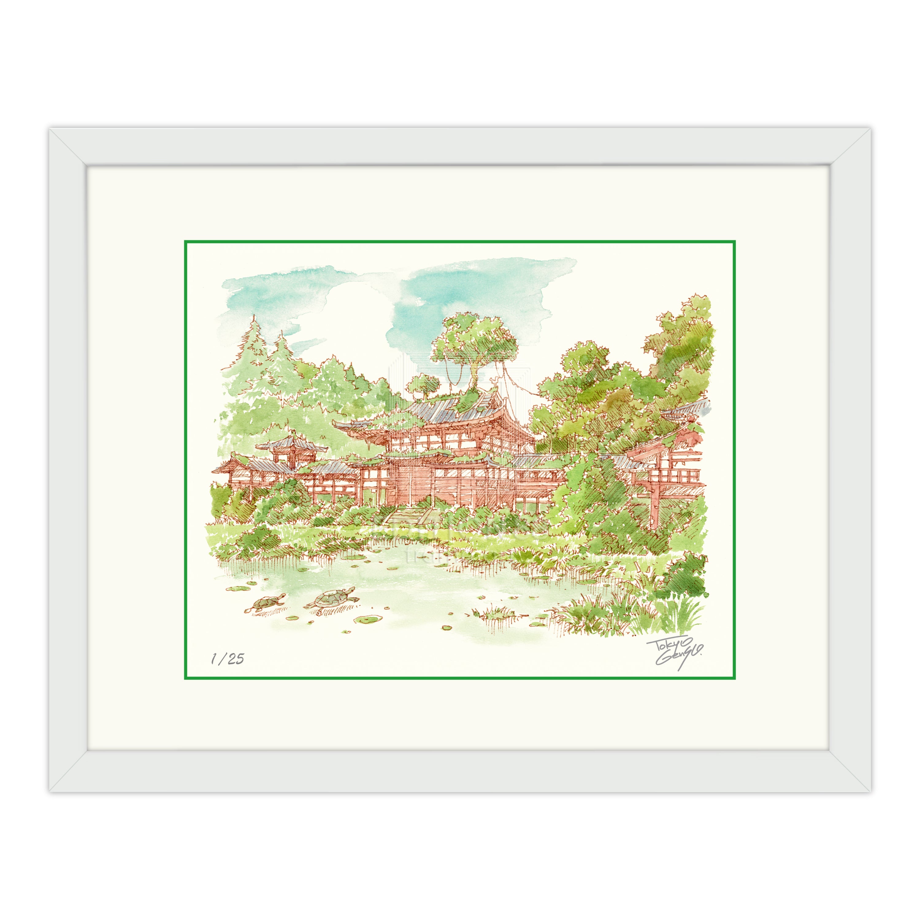Tokyo Genso / 88Graph Mini 'Byōdō-in Phoenix Hall Genso (watercolor)'