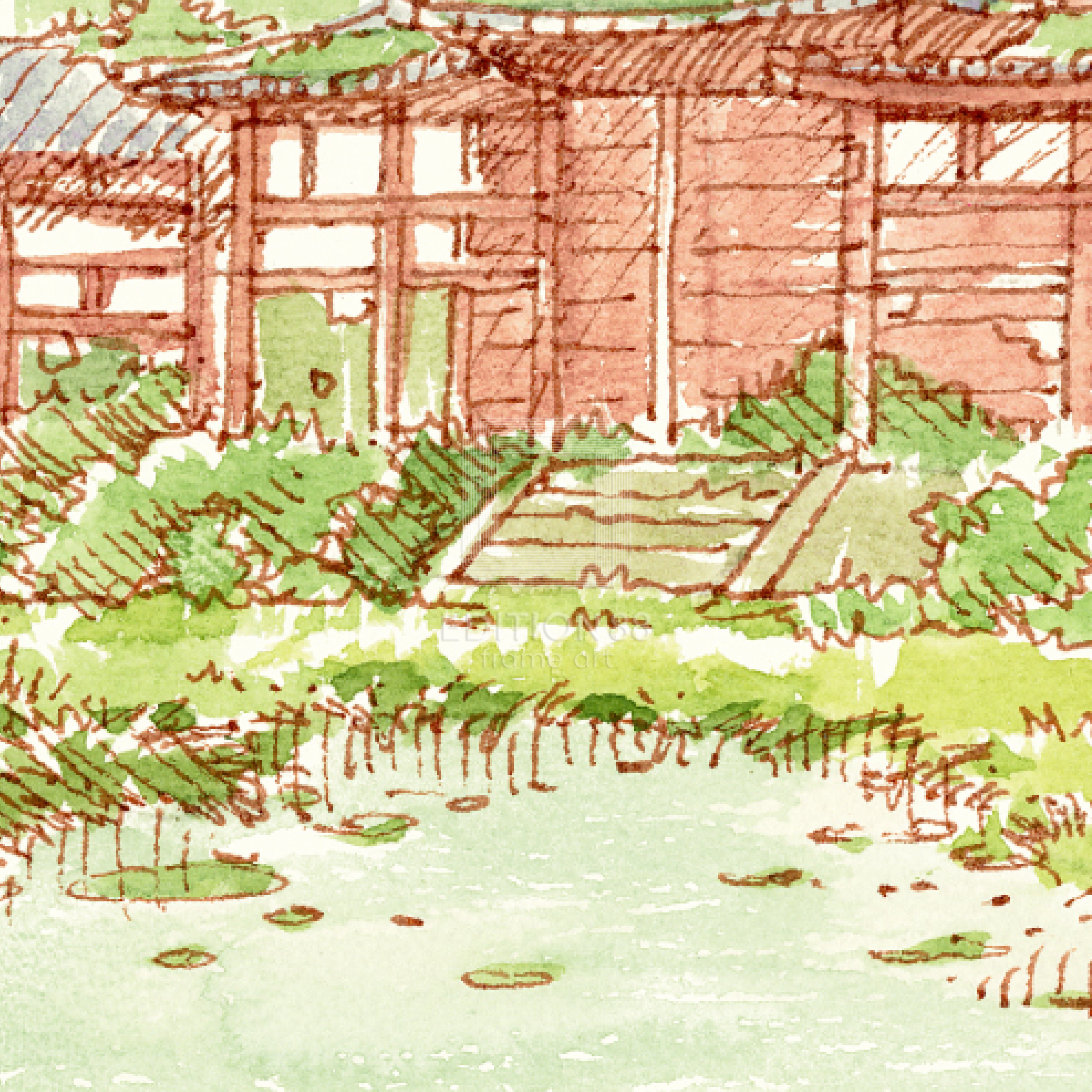Tokyo Genso / 88Graph Mini 'Byōdō-in Phoenix Hall Genso (watercolor)'