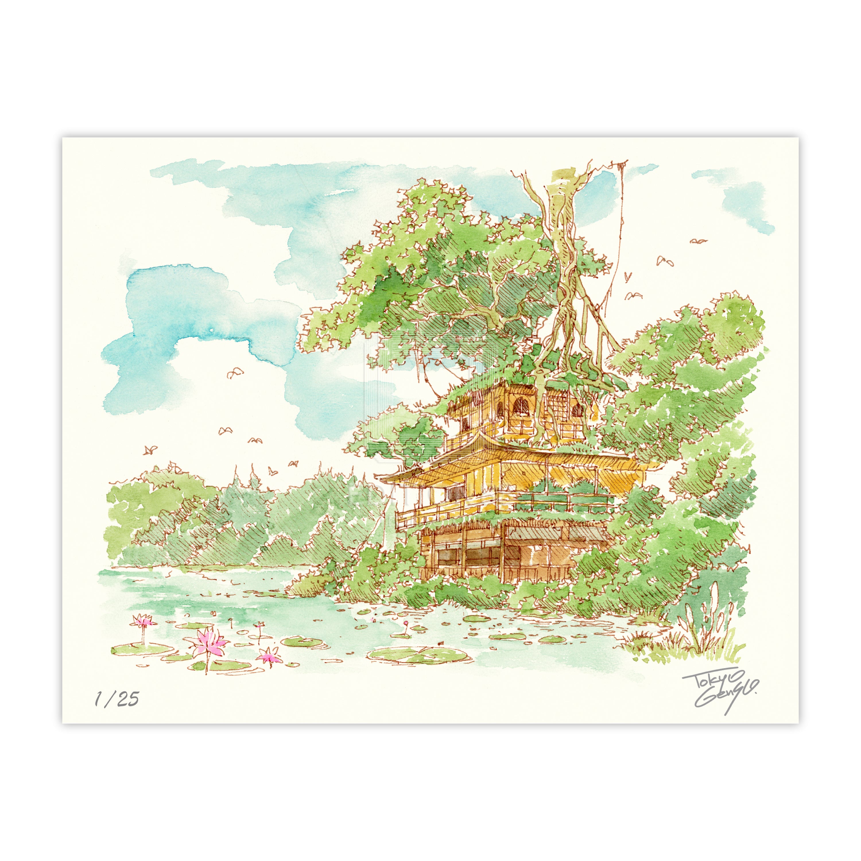 Tokyo Genso / 88Graph Mini 'Kinkaku-ji Genso (watercolor)'