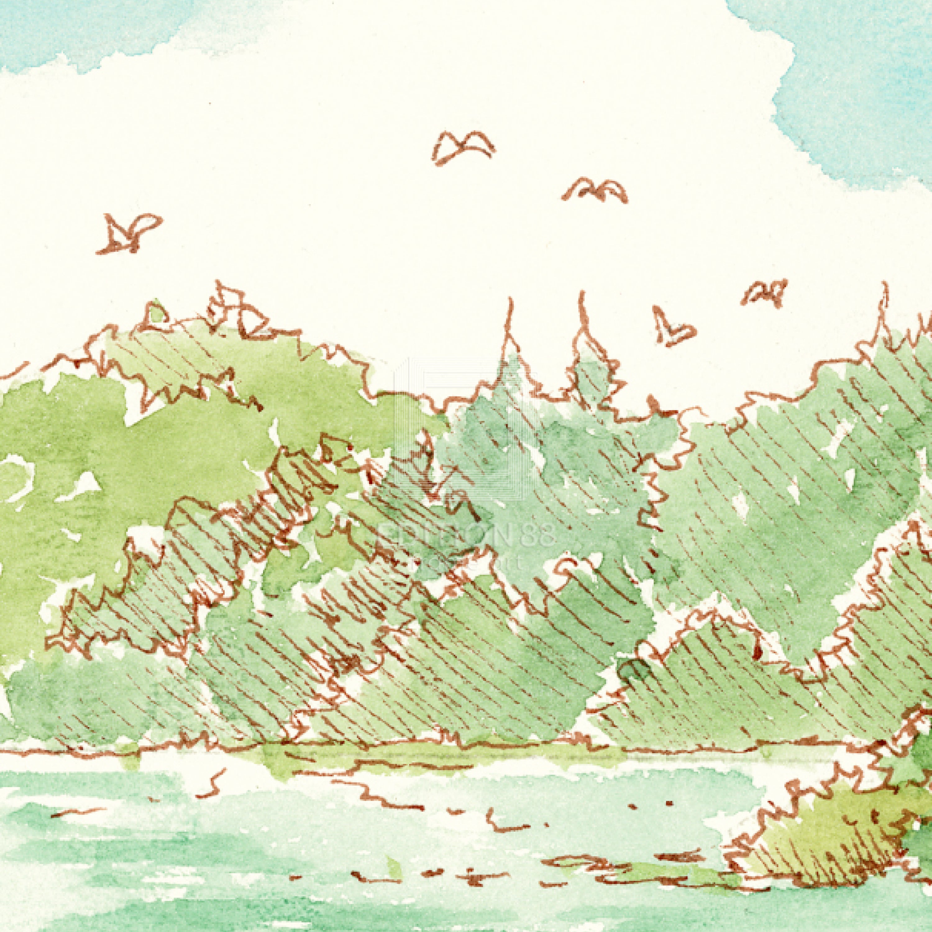 Tokyo Genso / 88Graph Mini 'Kinkaku-ji Genso (watercolor)'