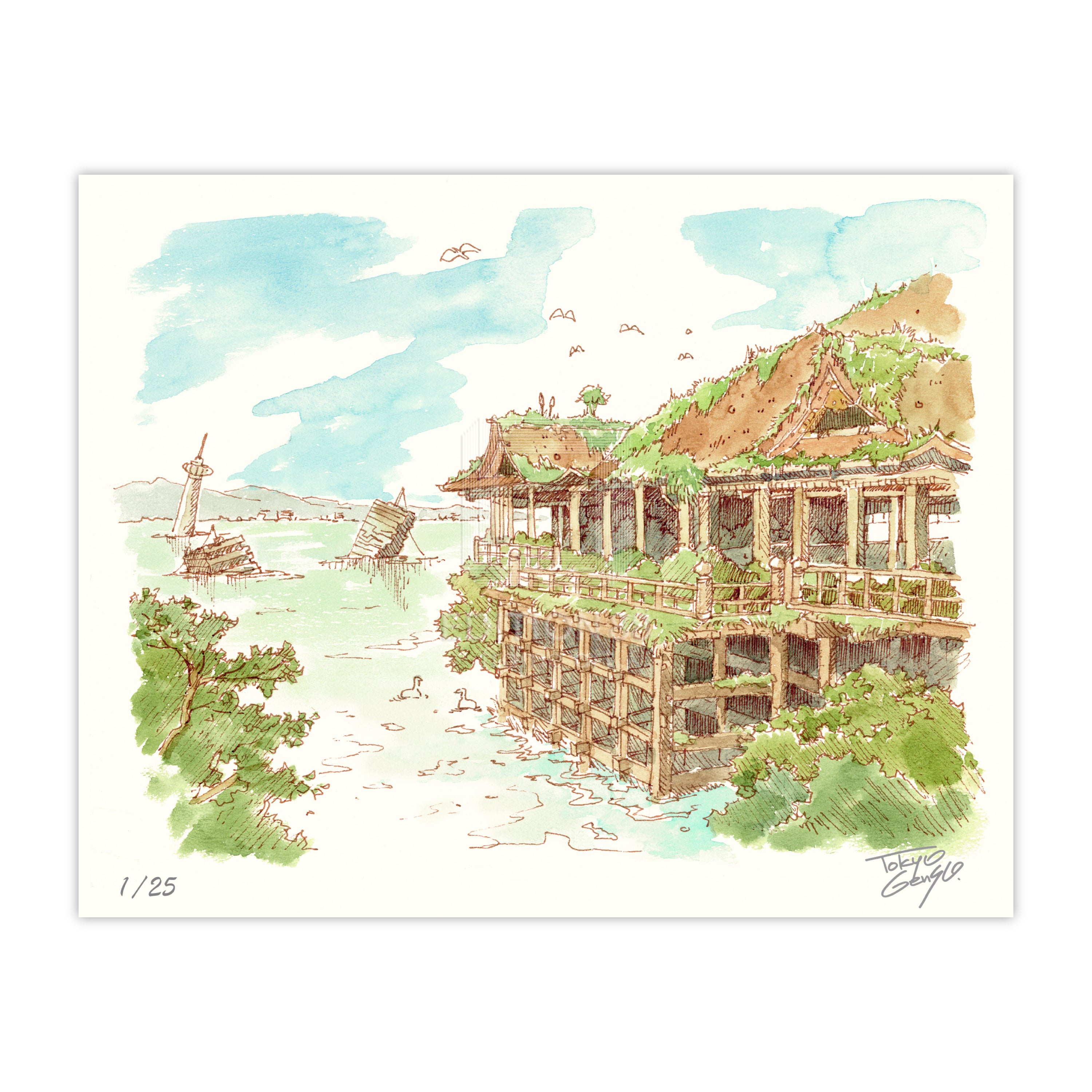 Tokyo Genso / 88Graph Mini 'Kiyomizu-dera Genso (watercolor)'