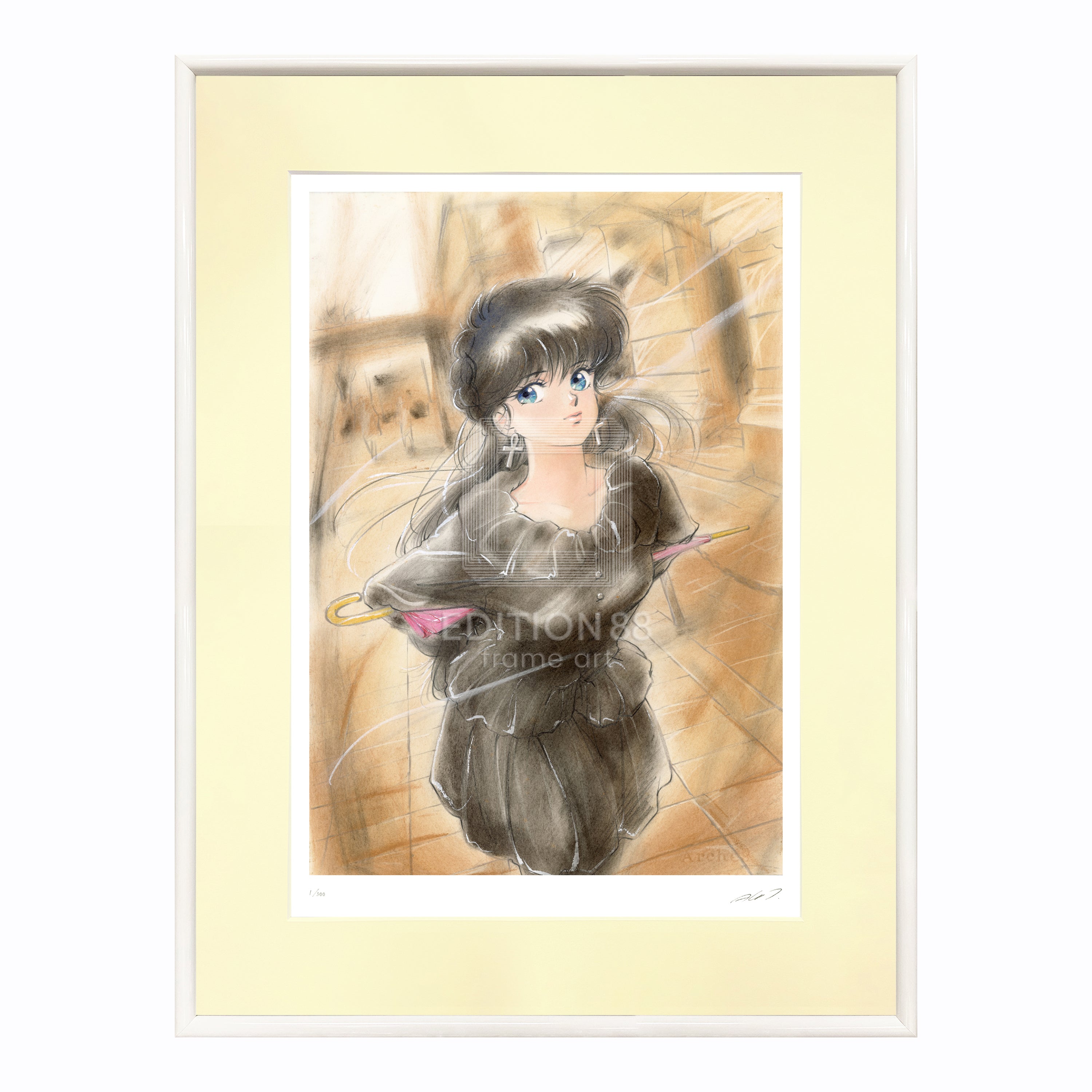Kimagure Orange Road, Art Print #10 (DX), Hand Signed by Akemi Takada