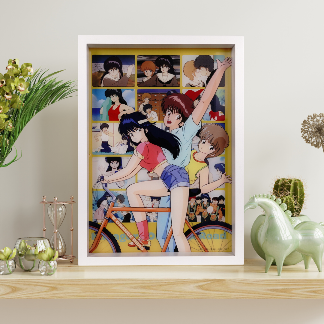 Kimagure Orange Road, 88Graph, Box Framed Acrylic Art  (Anime/Yellow)