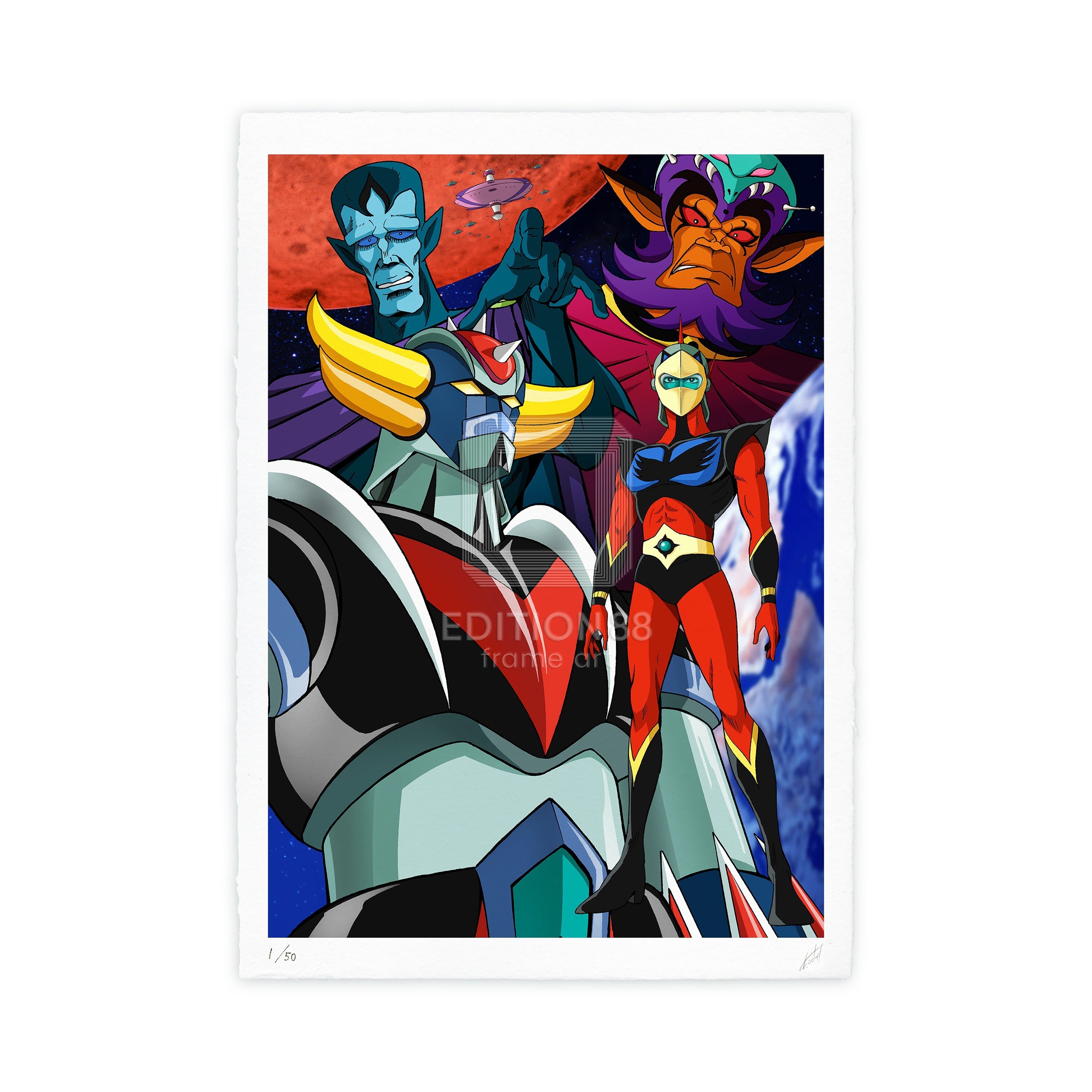 UFO Robot Grendizer (Goldorak/Goldrake), 88Graph ‘Fight! The King of the Universe (Washi ver.)’ / Kazuhiro Ochi