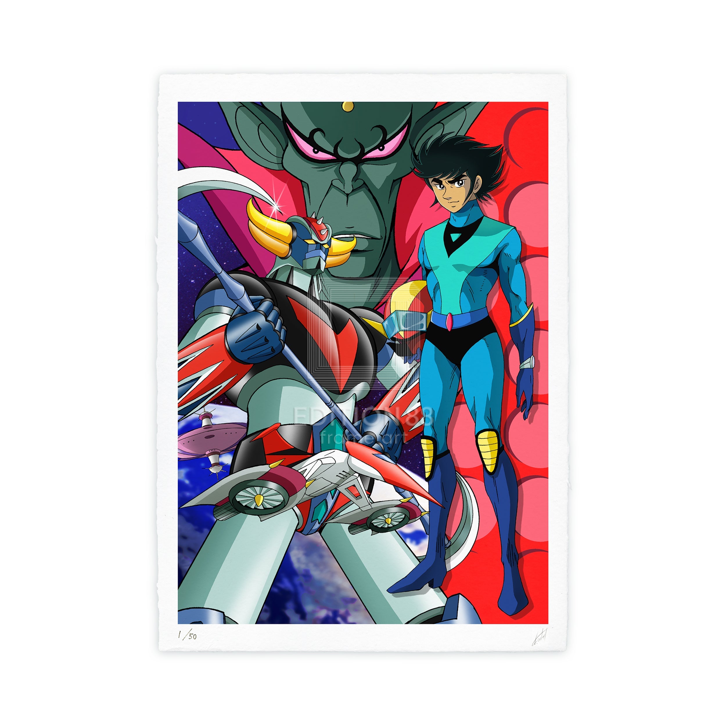 UFO Robot Grendizer (Goldorak / Goldrake) , 88Graph ‘Go! A hot-blooded man of the universe (Washi ver.)’ / Kazuhiro Ochi